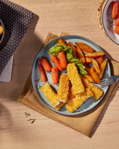 Fish Fingers cu fulgi de porumb