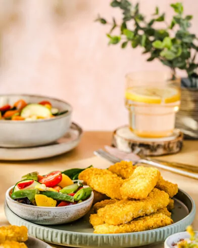 Fish Fingers cu fulgi de porumb