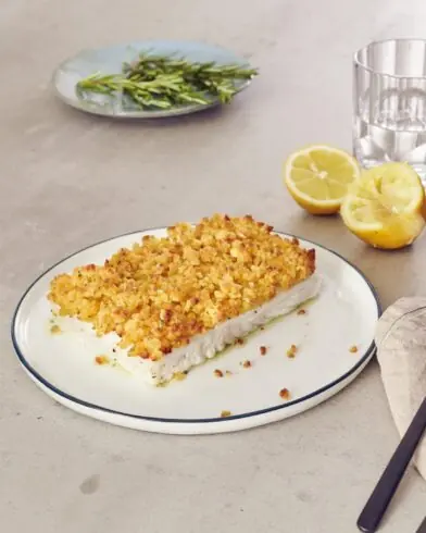 File de pește alb gourmet cu rozmarin și suc de lămâie